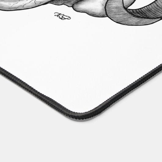 Skull Devil Head Black en White Design Bureaumat (Hoek)