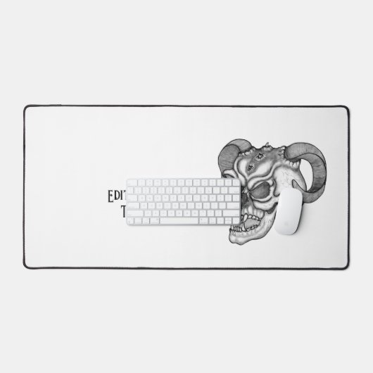 Skull Devil Head Black en White Design Bureaumat (Keyboard & Muis)