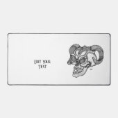 Skull Devil Head Black en White Design Bureaumat (Voorkant)