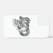 Skull Devil Head Black en White Design Case-Mate iPhone Case (Achterkant (horizontaal))