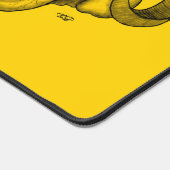 Skull Devil Head Black en Yellow Design Bureaumat (Hoek)