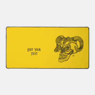 Skull Devil Head Black en Yellow Design Bureaumat