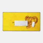 Skull Devil Head Black en Yellow Design Bureaumat (Keyboard & Muis)