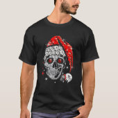 Skull Diamond Wearing Santa Claus Pet Merry Christ T-shirt (Voorkant)