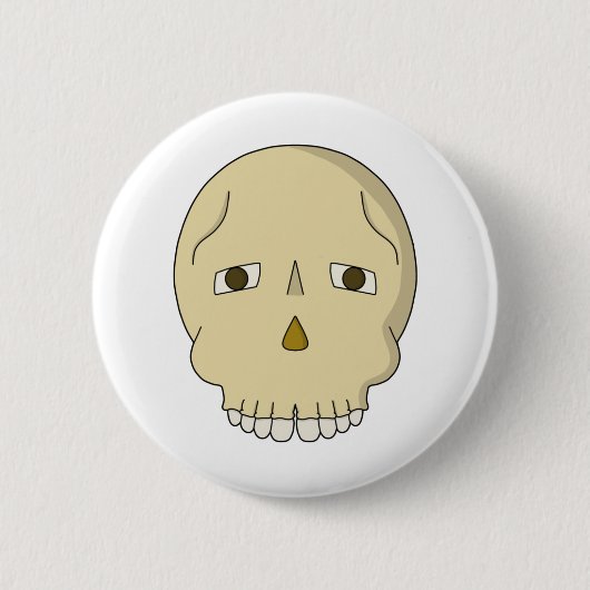 Skull die naar je kijkt ronde button 5,7 cm (Voorkant)