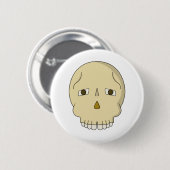 Skull die naar je kijkt ronde button 5,7 cm (Voorkant /achterkant)