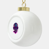 Skull DJ Vibes Keramische Bal Ornament (Rechts)