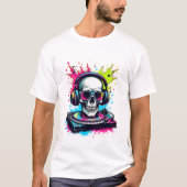 Skull DJ Vibes T-shirt (Voorkant)