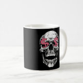 Skull & Dollar Eyes Mug – Dark Money Vibes Koffiemok (Voorkant rechts)