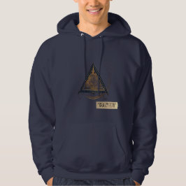 "Skull donkergrijze hoodie: ontgrendel je rand" Hoodie