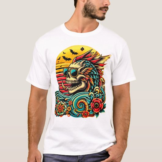 Skull Dragon T-shirt (Voorkant)