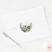Skull Drawing Ronde Sticker (Envelop)