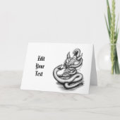 Skull - Duivel Head met slang (Voorkant)