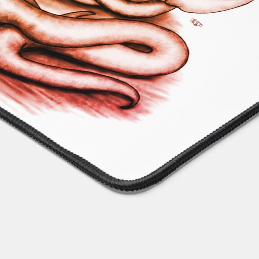 Skull - Duivel Head met slang Bureaumat (Hoek)