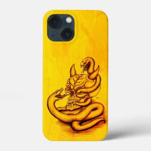 Skull - Duivel Head met slang Case-Mate iPhone Case (Achterkant)