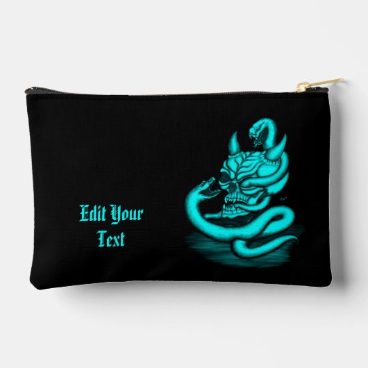 Skull - Duivel Head met slang Etui (Achterkant)