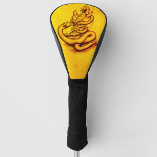 Skull - Duivel Head met slang Golfheadcover