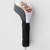 Skull - Duivel Head met slang Golfheadcover (Schuin)