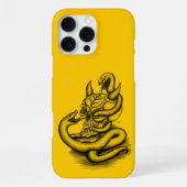 Skull - Duivel Head met slang iPhone Hoesje (Achterkant)