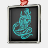 Skull - Duivel Head met slang Metalen Ornament (Links)