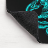 Skull - Duivel Head met slang Muismat (Hoek)