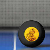 Skull - Duivel Head met slang Pingpongbal (Net)