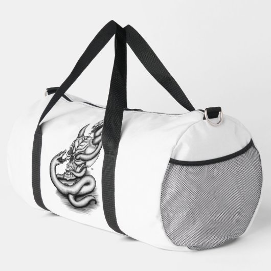 Skull - Duivel Head met slang Plunjezak (Rechterhoek)