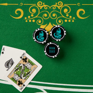 Skull - Duivel Head met slang Poker Chips