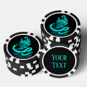 Skull - Duivel Head met slang Poker Chips (Opstapeling)