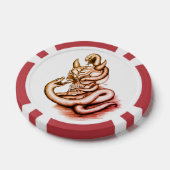 Skull - Duivel Head met slang Poker Chips (Enkel)