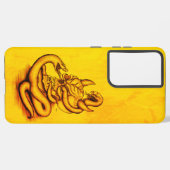 Skull - Duivel Head met slang Samsung Galaxy Hoesje (Linkerkant)