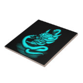 Skull - Duivel Head met slang Tegeltje (Zijkant)