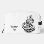 Skull - Duivel Head met slang Toilettasje (Achterkant)