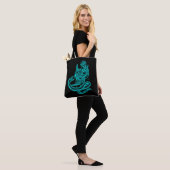 Skull - Duivel Head met slang Tote Bag (Op model)