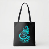 Skull - Duivel Head met slang Tote Bag (Voorkant)