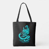 Skull - Duivel Head met slang Tote Bag (Achterkant)