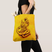 Skull - Duivel Head met slang Tote Bag (Dichtbij)