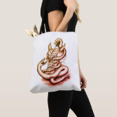Skull - Duivel Head met slang Tote Bag (Dichtbij)