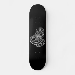 Skull - duivelkoppen met slang persoonlijk skateboard