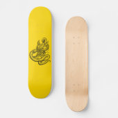 Skull - duivelkoppen met slang persoonlijk skateboard (Voorkant)