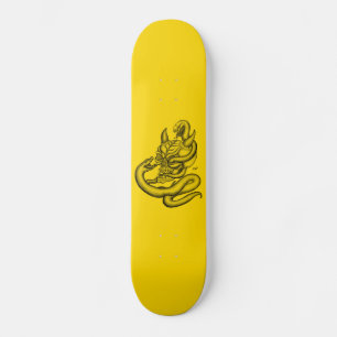 Skull - duivelkoppen met slang persoonlijk skateboard