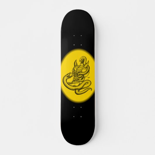 Skull - duivelkoppen met slang skateboard (Voorkant)