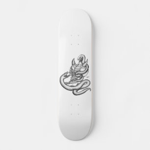 Skull - duivelkoppen met slang skateboard
