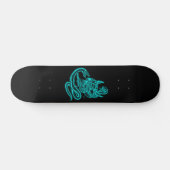 Skull - duivelkoppen met slang skateboard (Horizontaal)