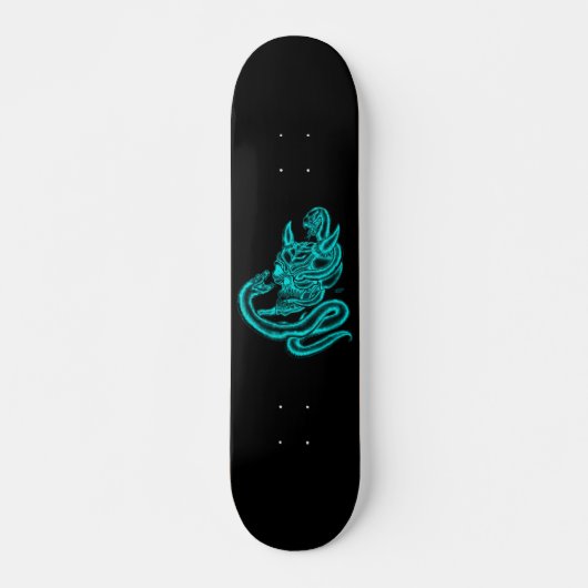 Skull - duivelkoppen met slang skateboard (Voorkant)