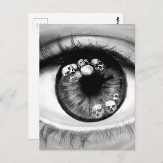 Skull Eeye Briefkaart (Voorkant / Achterkant)