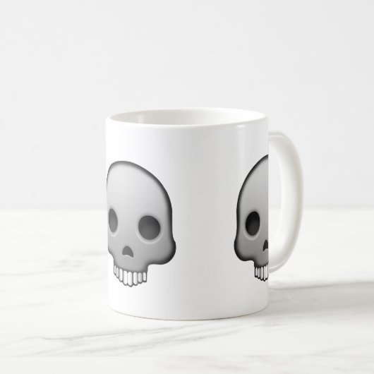 Skull Emoji Koffiemok (Voorkant rechts)