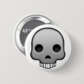 Skull Emoji Ronde Button 5,7 Cm (Voorkant /achterkant)