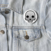 Skull Emoji Ronde Button 5,7 Cm (In situ)