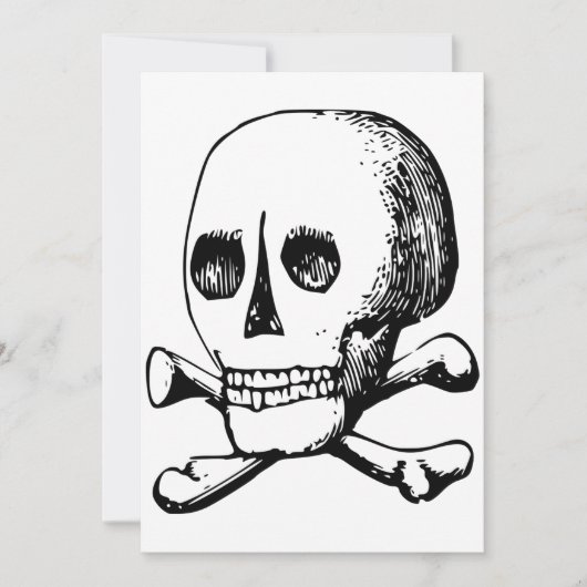 Skull en Botten uitnodigingen (Voorkant)